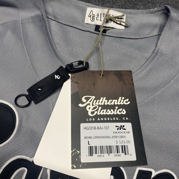 Authentic Classics Michael Jordan Birmingham Barons Baseball Jersey Size L NWT - Picture 8 of 8